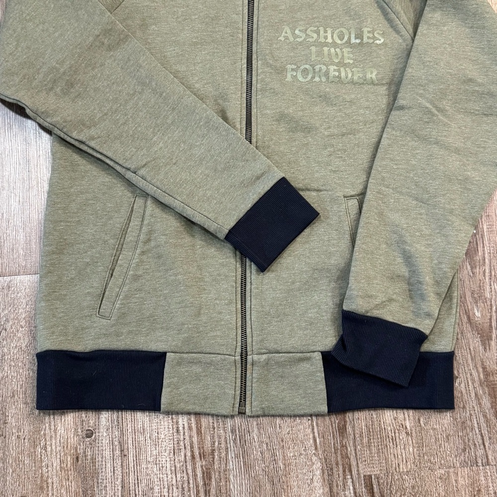 Olive Green ALF Zip Up Sweater - Picture 10 of 12